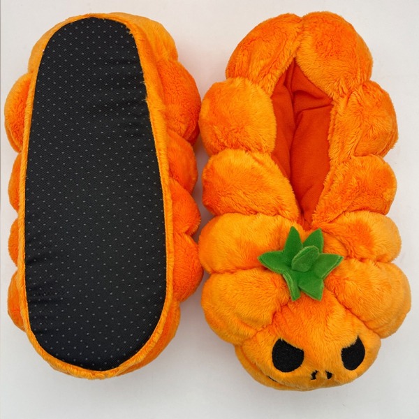 Halloween Pumpkin Slippers Plyssko Festlige sko 8b26 | Fyndiq