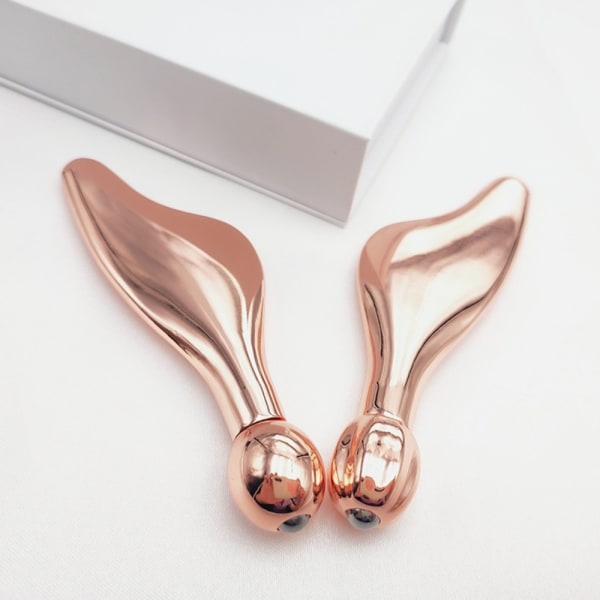 Ansiktsskraping Massasjeverktøy Gua Sha Tool ROSE GULL Rose Gold