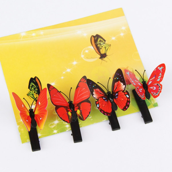 Butterfly Spring -hiusklipsi otsatukka Hiusneula F-10PCS MIXED F-10PCS