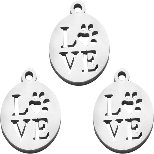 Love Words Charms Small Animal Pet Pet Tag Charms