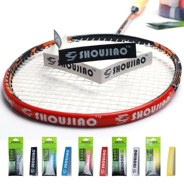 Badmintonracket Head Sticker Frame Beskyttende Tape SVART