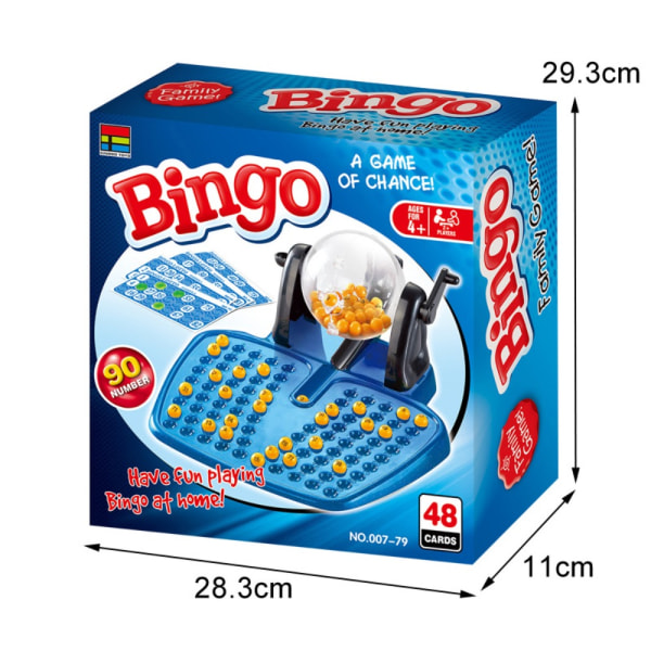 Bingo Lotto Set Bingo Cage Game Lautapeli