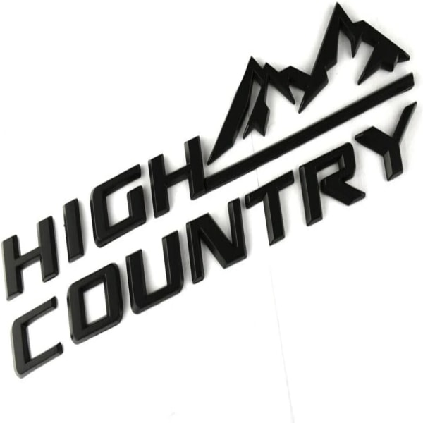 High Country Logo Auton tunnus 3D Fender Takaluukun kirjainlogo