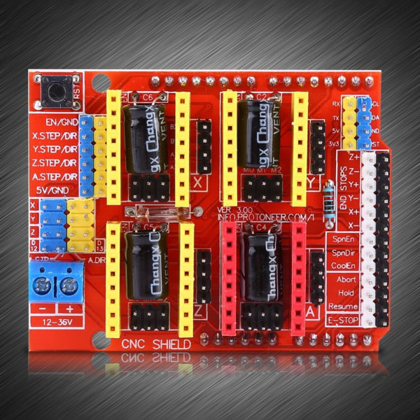 CNC Shield Expansion Board Stepmotor Driver DC 12V til 36V