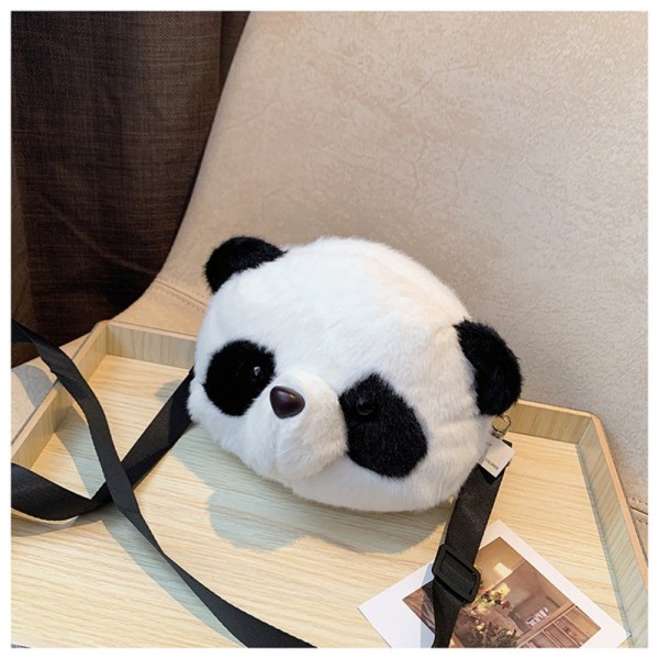 Plysch Crossbody Bag Panda Ryggsäckar Skulder Diagonal Plånbok