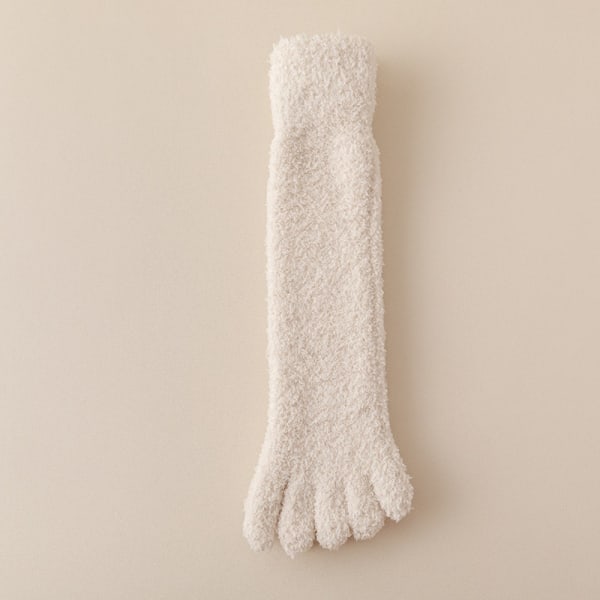 Warm Fuzzy Five Toe Sock Mjuk Fluffig Mysig Tjock Thermal Sock 08 08