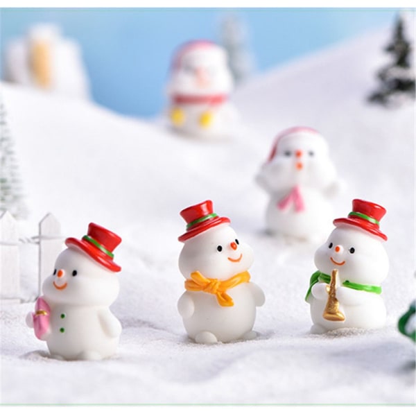 Julefigurer Miniature Snemand Julemand SNOWMAN 11