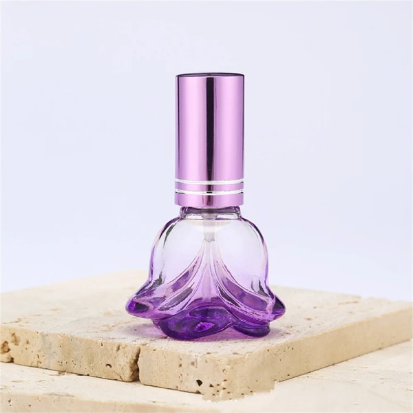 6 ml parfymflaska kosmetiska behållare LILA purple