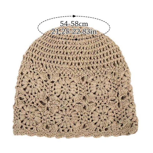 Neulottu hattu Baretti Cap BEIGE Beige