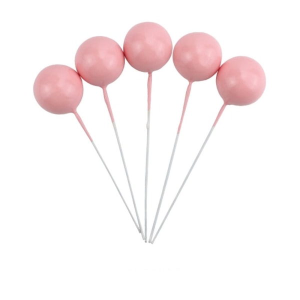 Ball Cake Topper Ball Plug-In PINK 2CM 2CM pink 2cm-2cm