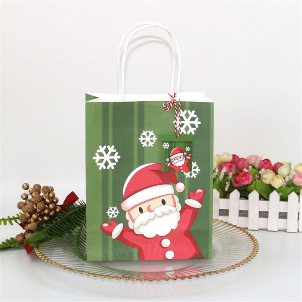 12 stk julegave papirposer Håndtak Bag Gift Pakke d240 | Fyndiq
