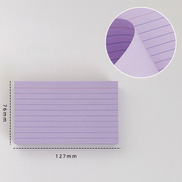 Indekskort Notesblok LILLA Purple