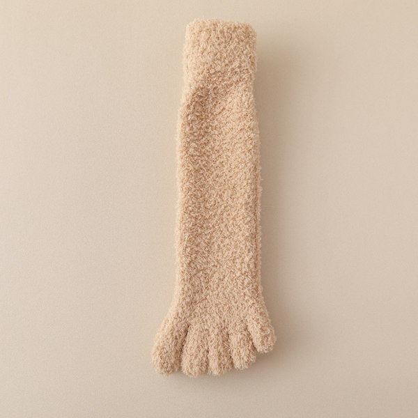 Warm Fuzzy Five Toe Sock Mjuk Fluffig Mysig Tjock Thermal Sock 04 04