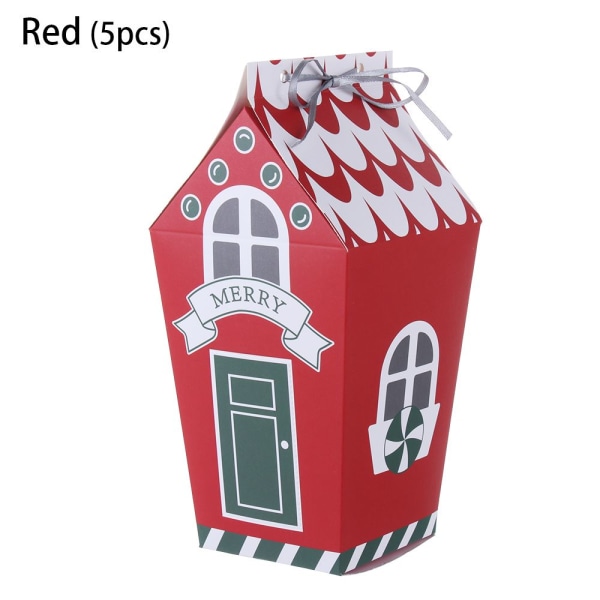 Christmas Candy Box Forseglet Krukke Gingerhouse RØD 5 STK