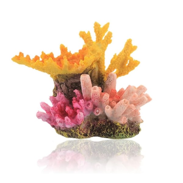 Farverige koralrevs kunstige korallandskabsdekorationer