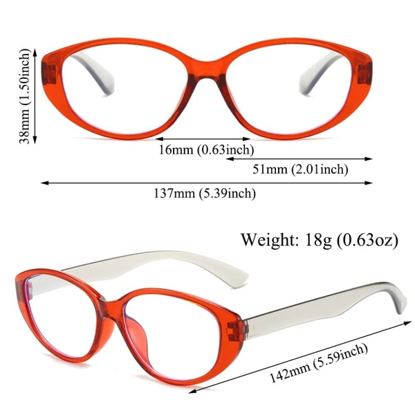 Læsebriller Læsere RØD STYRKE 4,0X STYRKE 4,0X Red Strength 4.0x-Strength  4.0x b464 | Red | Strength 4.0x-Strength 4.0x | Fyndiq