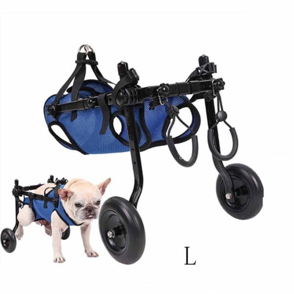 Säädettävä koiran pyörätuolin liikkumisapuvaunu L L 81ec | L | Fyndiq