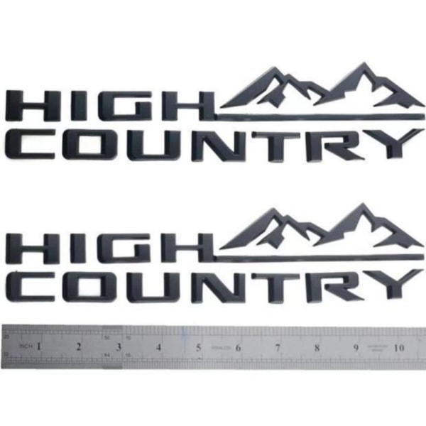 High Country Logo Auton tunnus 3D Fender Takaluukun kirjainlogo
