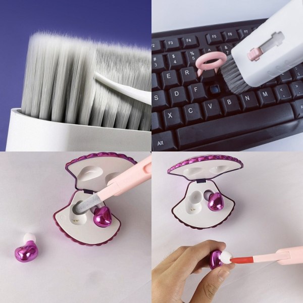 Keyboard Cleaner Kit Key Remover WHITE White