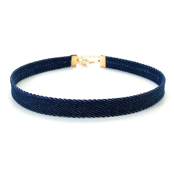 Denim Choker Gotisk Halskæde F F