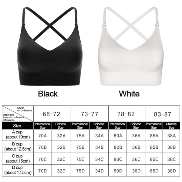 U-formad ryggunderkläder Intimunderkläder WHITE S