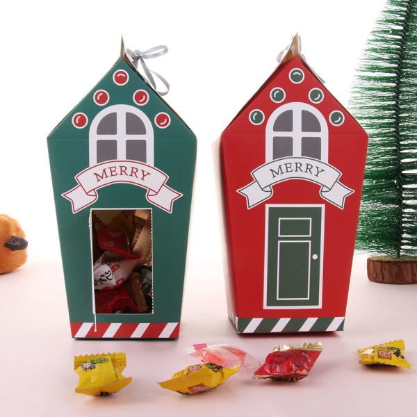 Christmas Candy Box Forseglet Krukke Gingerhouse GRØNN 20STK