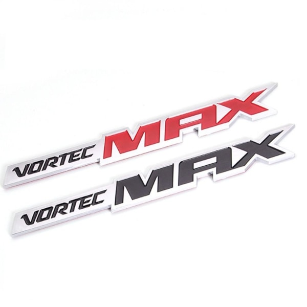 2 stk Vortec MAX Bilemblemer Badges 3D Logo High Output Bil