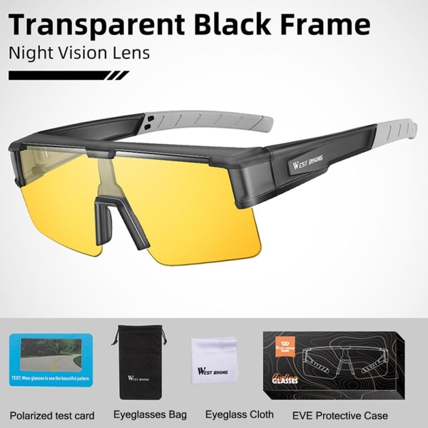 Fit Over Photochromic Solbriller Polariserte Solbriller NATT 6459 | Fyndiq