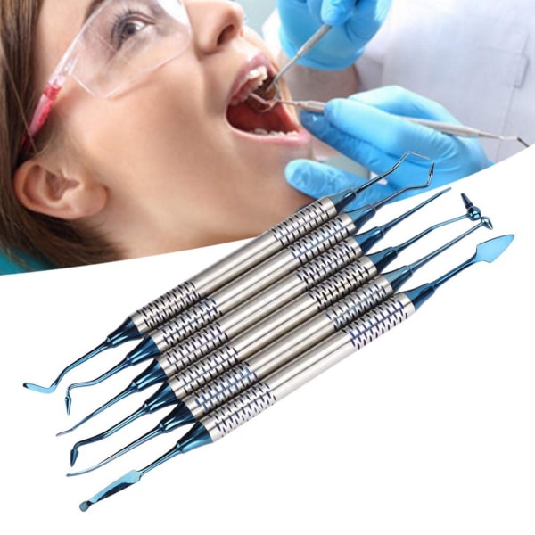 6 stk Dental Composite Resin Fyllespatel restaurering