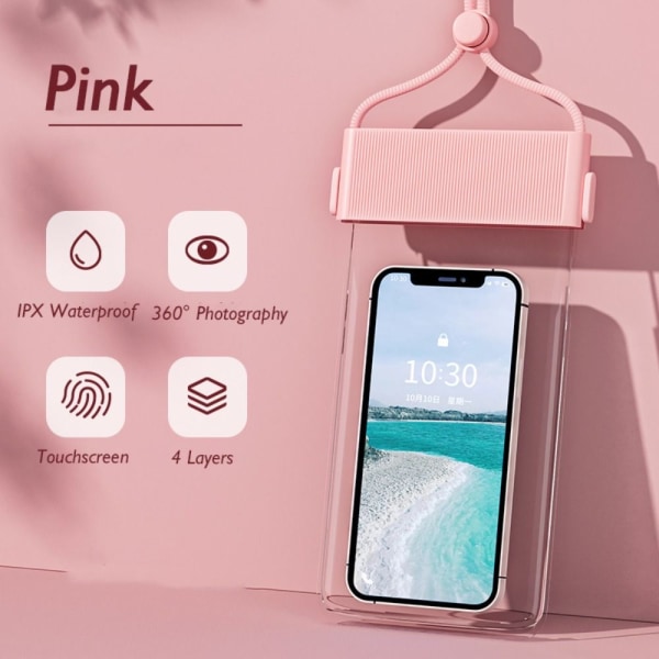 Uimalaukku puhelintasku PINK pink