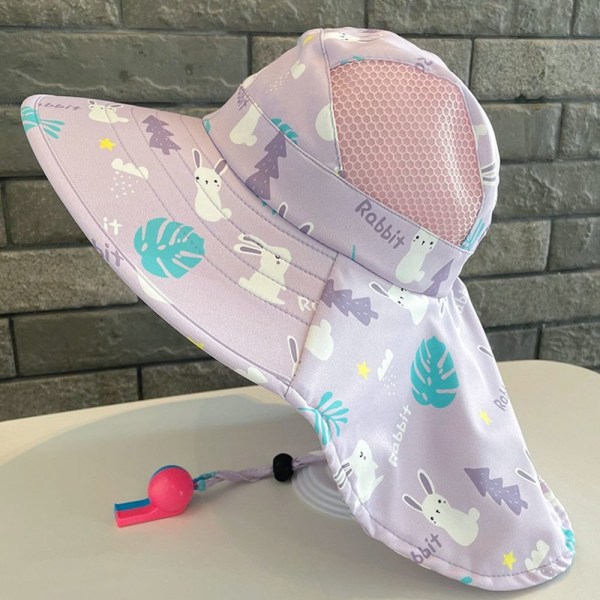 Børne Bucket Hat Solhætte LILLA Purple