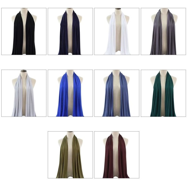 Muslimsk tørklæde sjal SORT 4b5c | Fyndiq