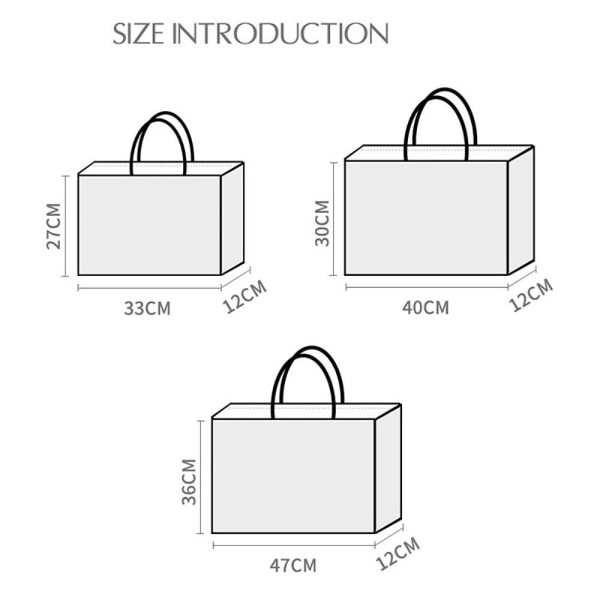 1 stk Non-woven Tote Bag Shopping Bag L L L