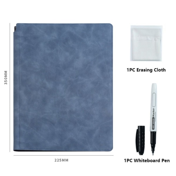 A4 Whiteboard Notebook Raderbar Whiteboard Draft MÖRKBLÅT