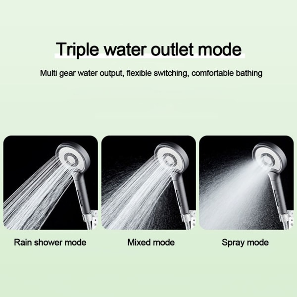 Dusjhode Vannbesparende sprinkler SØLV TYPE2 TYPE2 silver Type2-Type2