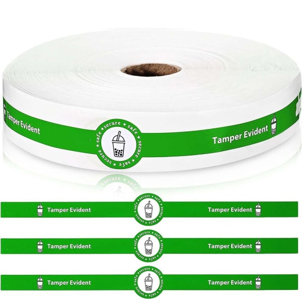 100 STK Tamper Evident Sealing Sticker Seal Labels GRØNN green