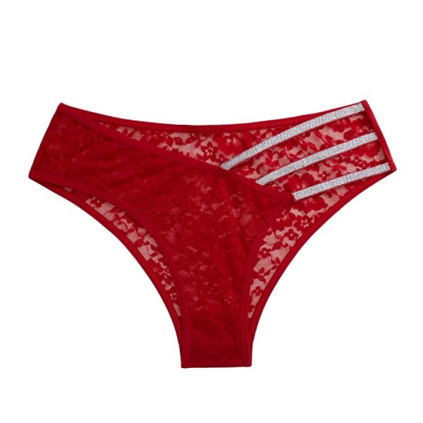 Shorts med lav talje Thong RED M Red M