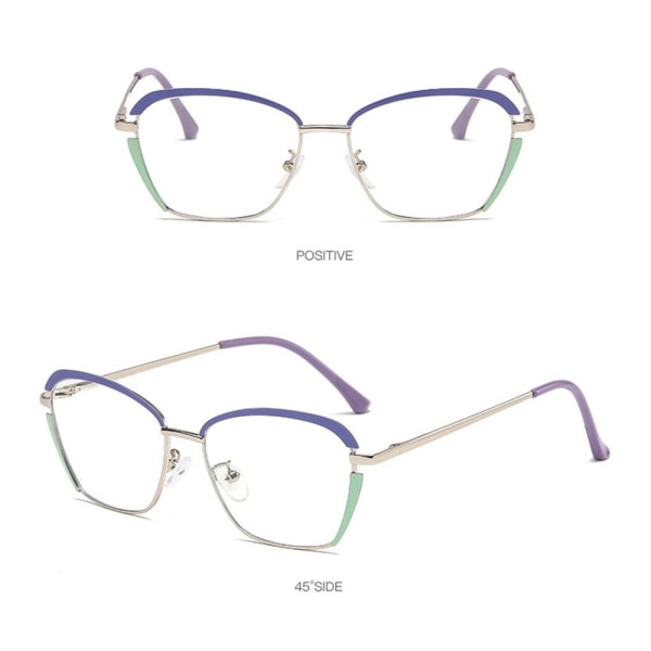 Anti-blåt lys briller Firkantede briller LILLA STIL 1 STIL 1 Purple Style 1-Style 1