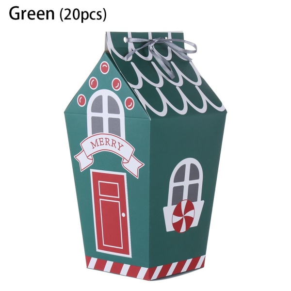 Christmas Candy Box Forseglet Krukke Gingerhouse GRØNN 20STK