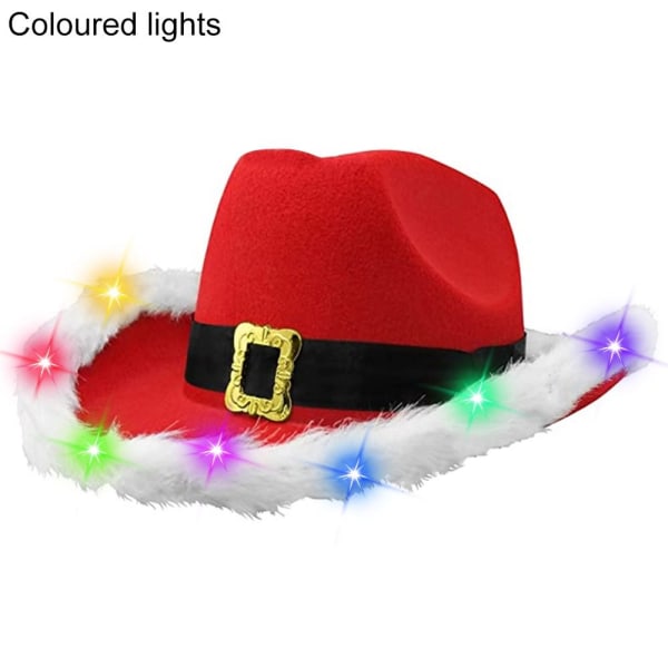 Joulun cowboy-hattu Cowboy-hattu VÄRIVALOT VÄRIVALOT 2180 | Fyndiq