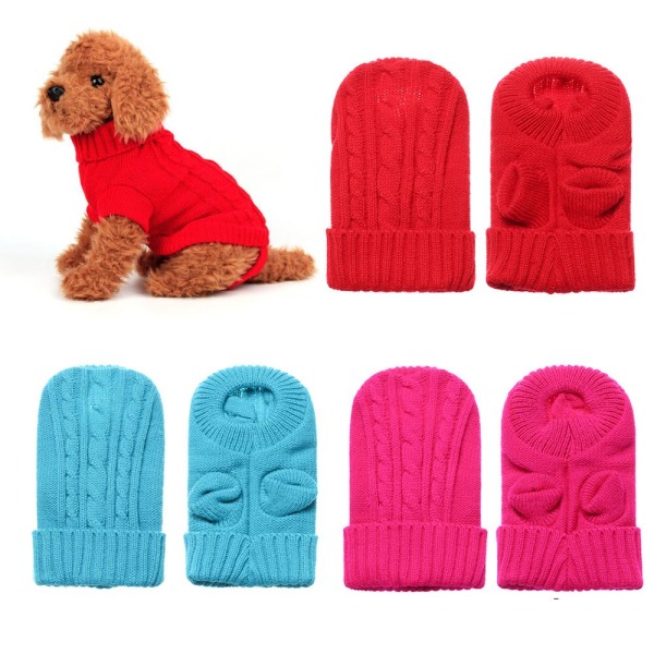 foragte Opmærksom mønster Hundesweater Strikket Pet Sweater Pet Hættetrøje Frakke ROSE RED M 0be7 |  Fyndiq