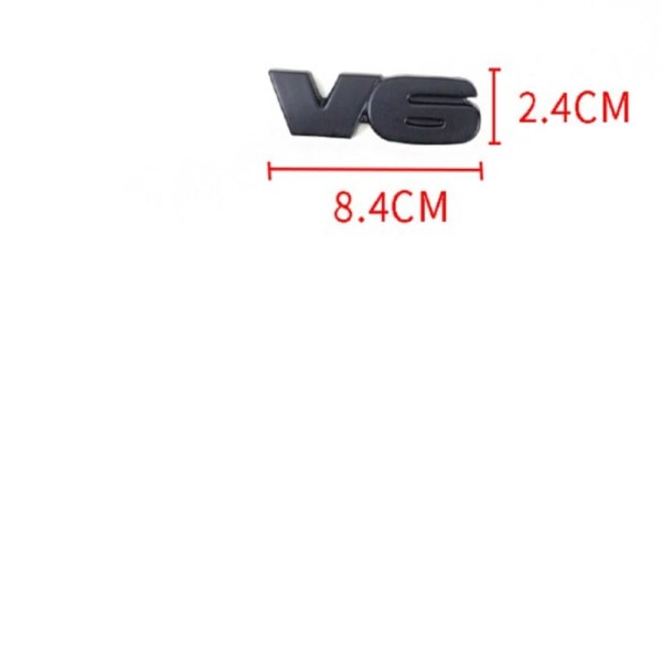 V6 Blackout Emblem Svarta självhäftande märken klistermärken V6 märken