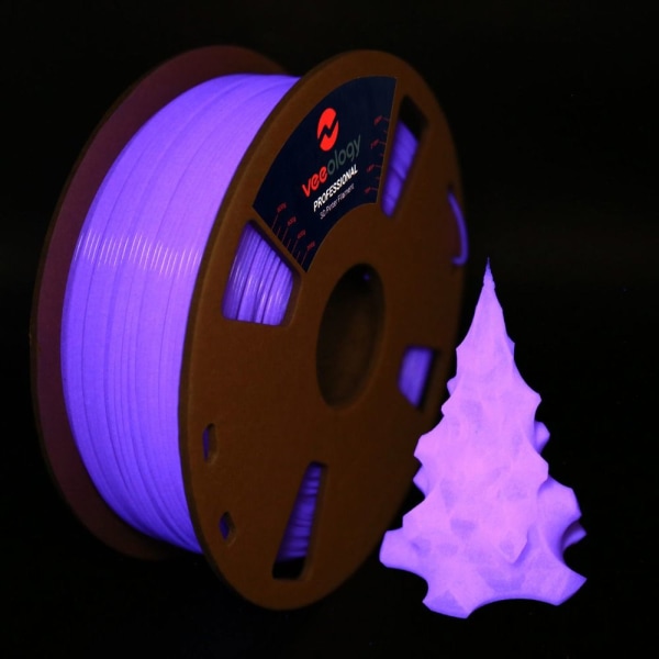 Ljusande 3D-skrivare Filament PLA 3D Printing Wire LILA