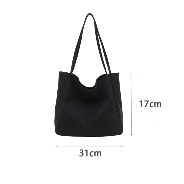 Shopper Bag Canvas laukku MUSTA fcf4 | Fyndiq