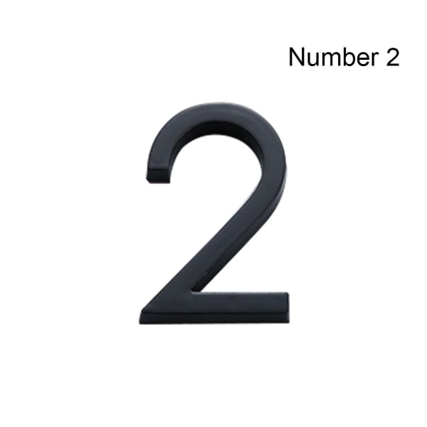 4 tommer/10 cm døretiket Nummer Tag NUMMER 2 NUMMER 2 Number 2 40ea |  Number 2 | Number 2 | Fyndiq