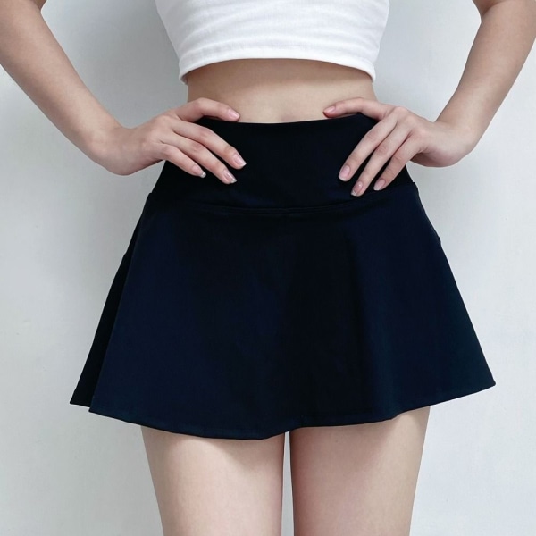 Sports Short Skirt Inbyggd shorts Kjol WHITE XL