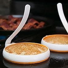 4-pack med 4-tums silikonäggringar, runda formar för pannkakor, frukostmackor, non-stick