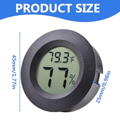 3 st Mini Hygrometer Termometer Digital Hygrometer Inomhus/Utomhus Luftfuktighet Luftfuktare Reptil Luftfuktare