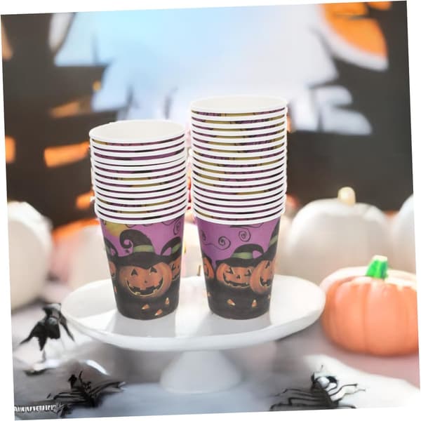 30 engangspapirkopper til Halloween, til fester
