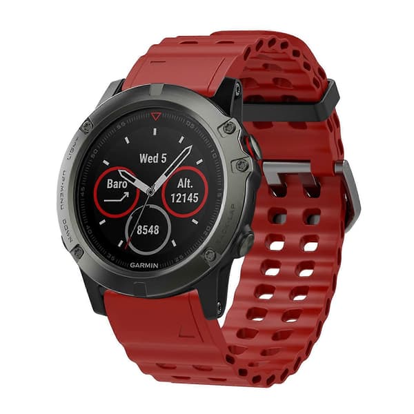 Tyyppi E 26mm silikonihihna Garmin Fenix 8 51mm/Enduro 3/Enduro 2 Quick Release Ocean -kelloon Style E